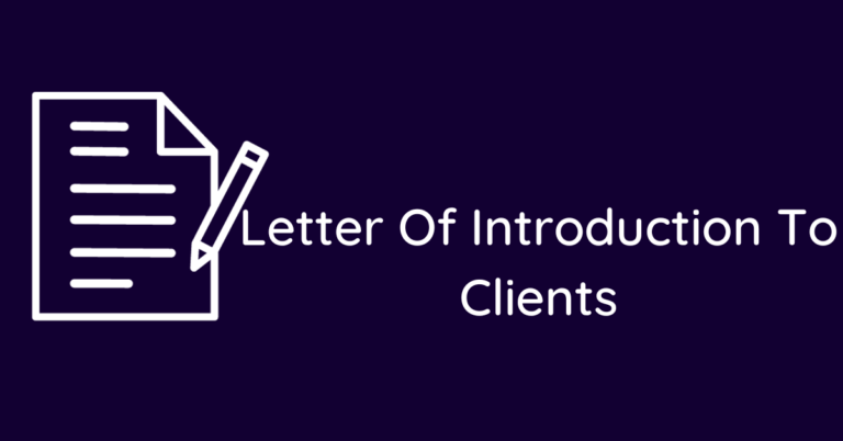 Letter Of Introduction To Clients Sample Letter Hub