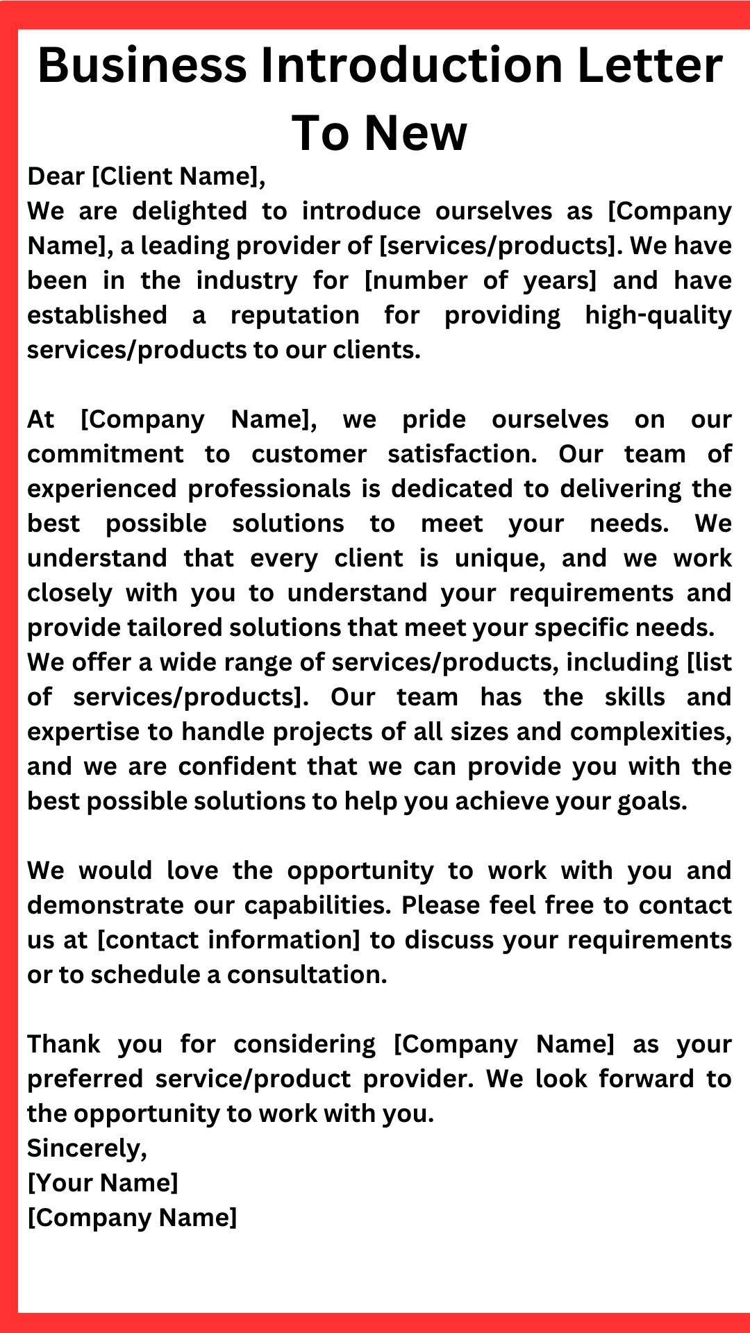 construction company introduction letter to client
