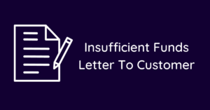 Insufficient Funds Letter To Customer - Sample Letter Hub