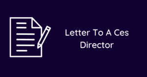 Letter To A CES Director - Sample Letter Hub