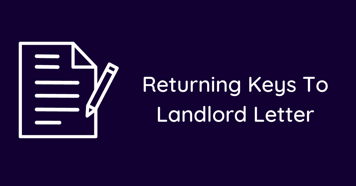 Returning Keys To Landlord Letter