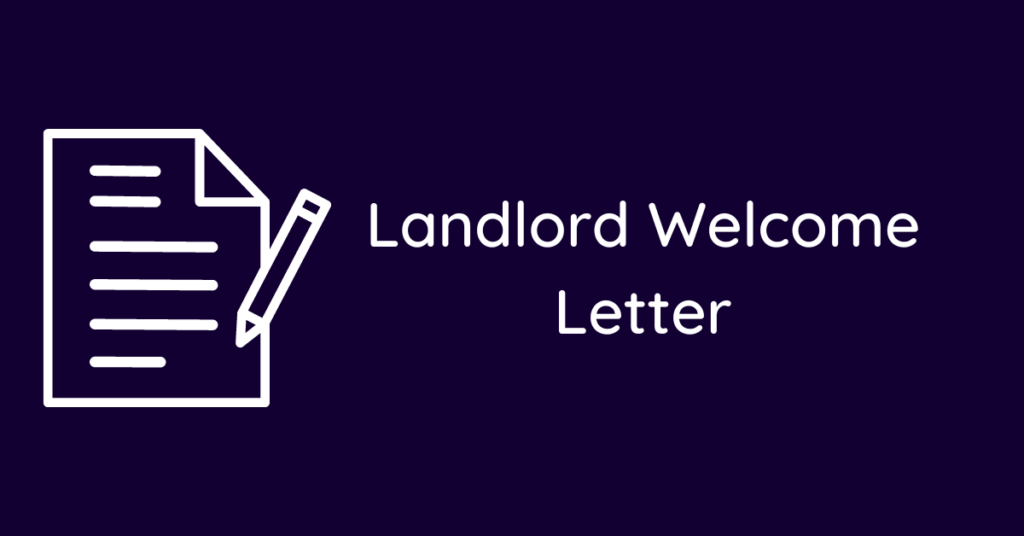 Landlord Welcome Letter