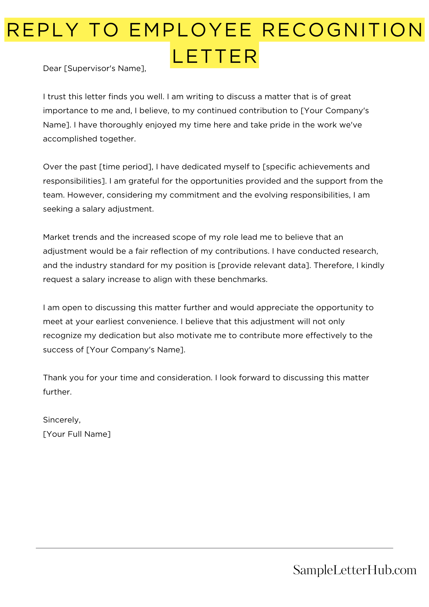 Reply To Employee Recognition Letter