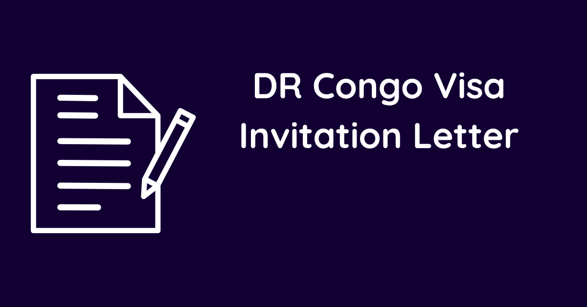 DR Congo Visa Invitation Letter