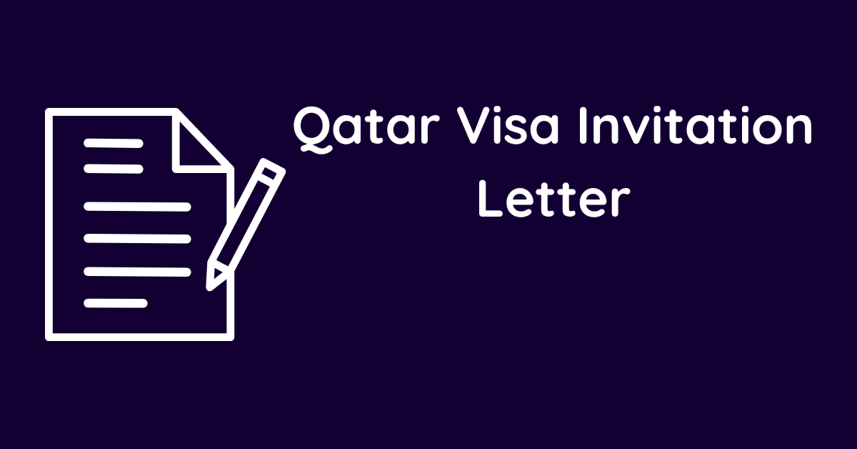 Qatar Visa Invitation Letter