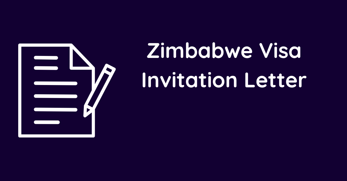 Zimbabwe Visa Invitation Letter