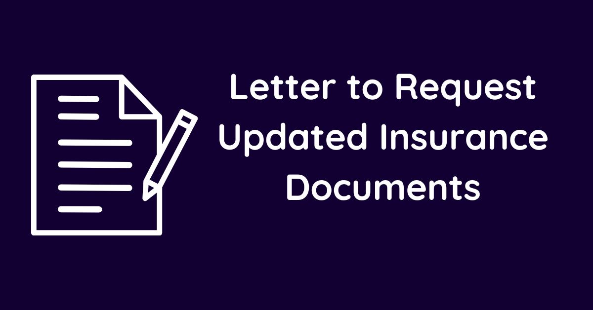 Letter to Request Updated Insurance Documents